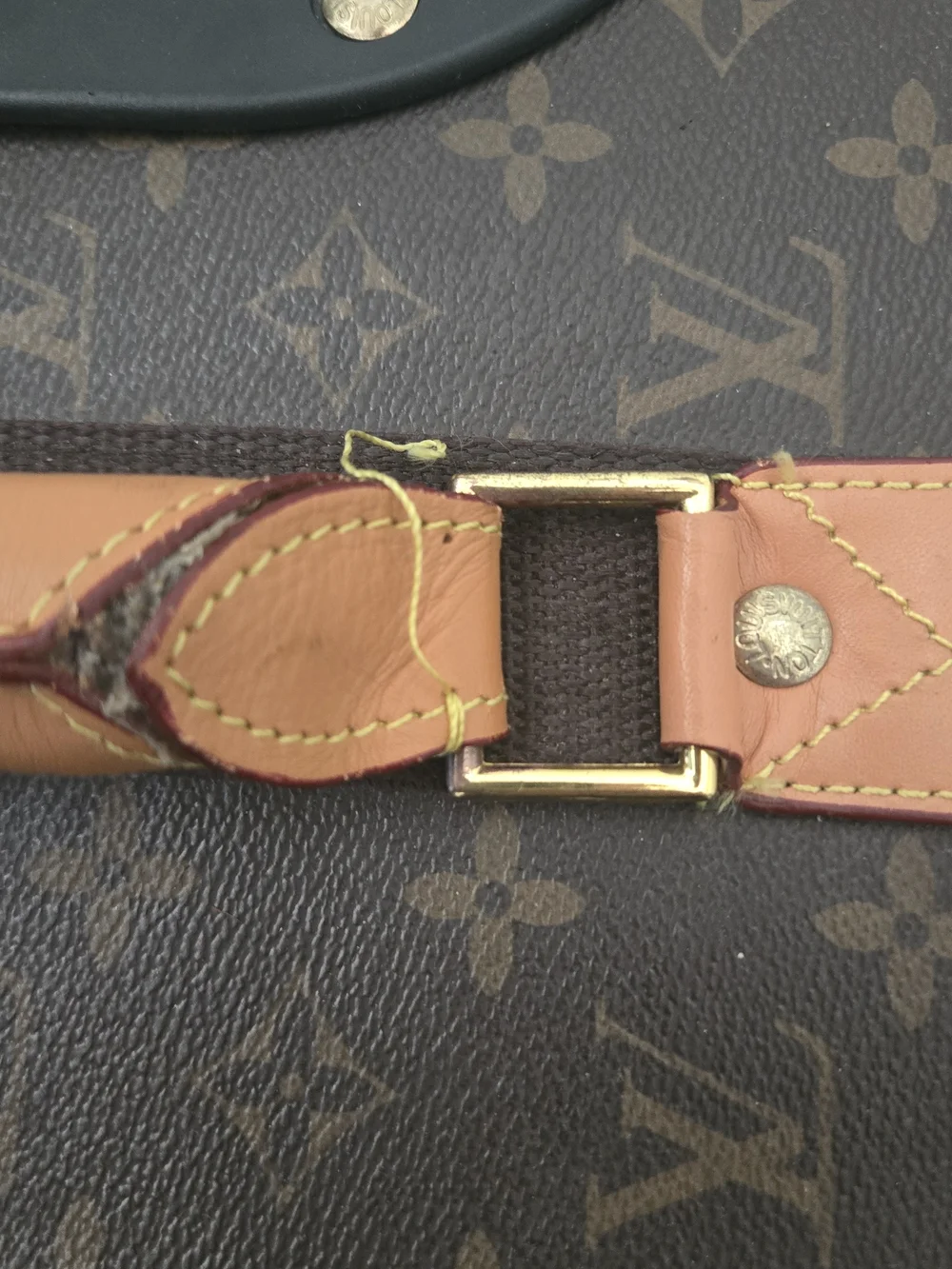 Louis Vuitton Monogram Carry-On Trolley in Dark Brown with Tan Accents - Picture 11 of 12